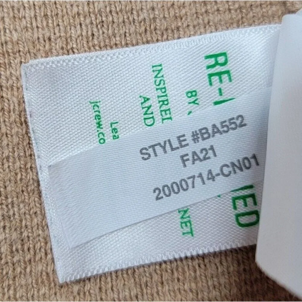 J Crew Eloise Sweater Blazer In Heather Khaki Merino Wool Blend Size‎ M/L?